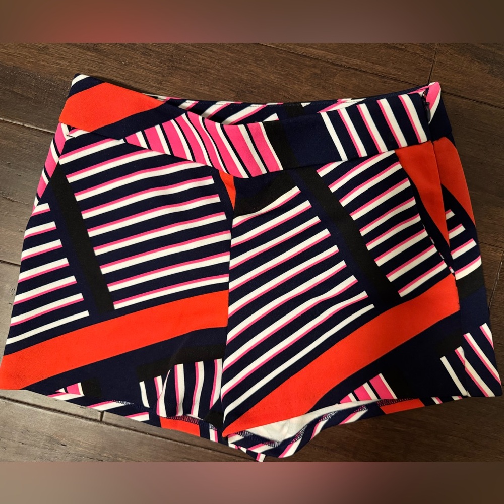 Express High Waist Pink and Orange Shorts
